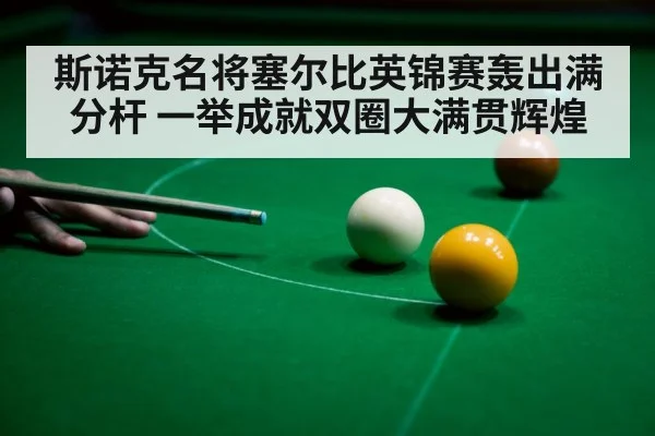 斯诺克名将塞尔比英锦赛轰出满分杆 一举成就双圈大满贯辉煌